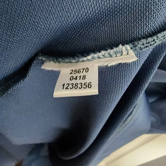 FootJoy Golf Polo Shirt Mens 2XL Blue Pink Trim FJ Logo Performance Stretch - Picture 6 of 8